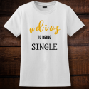 Personalized Adios To Being Single Nano-T Cotton T-Shirt, Hanes