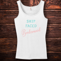 Personalized Ship Faced Bridesmaid Top Tank for Women