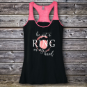 Personalized He Put A Ring In My Hand Wedding Varsity Tank