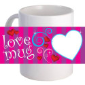 Personalized "Love Mug" 11 oz Coffee Mug with Custom Printed Image