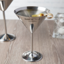 Personalized 12 oz Stainless Steel Martini Glass