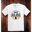 Personalized Super Big Bro Youth Tagless, 100% Cotton T-Shirt, Hanes