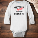 Personalized Only Child Expired Big Brother Infant Long Sleeve Bodysuit