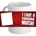 Personalized "Polaroid Love" Coffee Mug Custom Printed Photo Name
