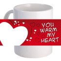 Personalized "You Warm My Heart" 11 oz Beautiful Decorative Coffee Mug