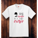 Personalized Big Mister To A Little Sister, 100% Cotton T-Shirt, Hanes