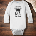 Personalized Firecracker Going To Be A Big Brother Infant Long Sleeve Bodysuit