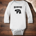 Personalized Big Brother The Bear Infant Long Sleeve Bodysuit