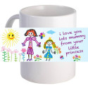 Personalized "Love Mummy Lots" Beautiful Coffee Mug With Custom Message