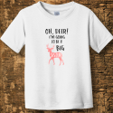 Personalized Oh Deer I'm Going To Be A Big Sister Toddler Fine Jersey Tee