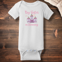 Personalized Big Sister In Training Short Sleeve Baby Rib Bodysuit
