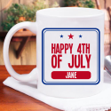 Happy 4th of July Personalized Mug