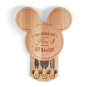 Personalized Mickey Head Shaped Cheese Board