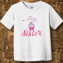 Personalized Big Sister Cupcake Toddler Fine Jersey Tee