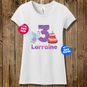 Personalized Birthday Cake Girls The Concert Tee