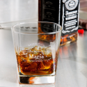 Personalized Bridesmaid Libbey Double Rocks, Whisky Old Fashioned Glass