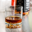 Personalized Anniversary Libbey Nob Hill Rocks / Old Fashioned Glass