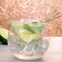 Personalized Initial and Name Libbey Martini Chiller Set