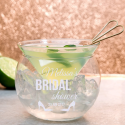Personalized Bridal Shower Libbey Martini Chiller Set
