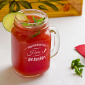 Personalized Mason Jar, Drinking Jar with Handle 16 oz
