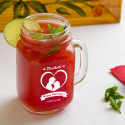 Personalized Valentine's Day Mason Jar, Drinking Jar with Handle 16 oz