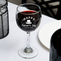 Personalized Happy Father's Day Core Balloon Wine Glass