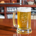 Personalized Wedding Core Beer Mug