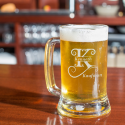 Personalized Initial and Name Core Beer Mug