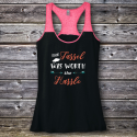 Personalized The Tassel was Worth The Hassle Graduation Varsity Tank