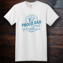Personalized Proud Dad Graduation Cotton T-Shirt, Hanes