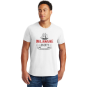 Personalized Delaware Men Cotton T-Shirt, Hanes