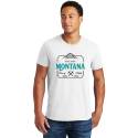 Personalized Montana Men Cotton T-Shirt, Hanes