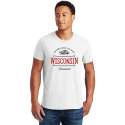Personalized Wisconsin Men Cotton T-Shirt, Hanes