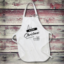 Personalized Merry Christmas & Happy New Year Full Length Apron with Pockets