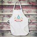 Personalized Christmas Greetings Full Length Apron with Pockets