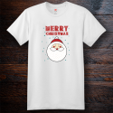 Personalized Merry Christmas Cotton T-Shirt, Hanes