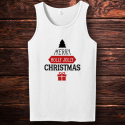 Personalized Merry Holly Jolly Christmas Men Tank Top