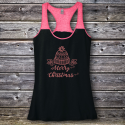 Personalized Merry Christmas Varsity Tank
