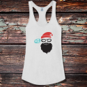 Personalized Christmas Shirttail Satin Jersey Tank