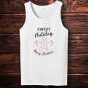 Personalized Sweet Holiday Merry Christmas Men Tank Top