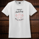 Personalized Sweet Holiday Ladies Nano-T Cotton T-Shirt, Hanes