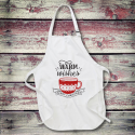 Personalized Warm Wishes Merry Christmas Full Length Apron with Pockets
