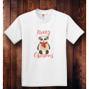Personalized Merry Christmas Youth Tagless, 100% Cotton T-Shirt, Hanes