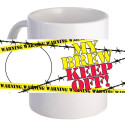 My Brew Keep Off Coffee Mug Personalized With Name, Image, Message