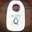 Personalized Happy Holidays Infant Premium Jersey Bib