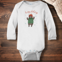 Personalized Happy Holidays Infant Long Sleeve Bodysuit