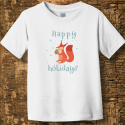 Personalized Happy Holidays Toddler Jersey Tee
