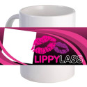 Lippy Lass 11 oz Beautiful Coffee Mug Personalized With Name, Image