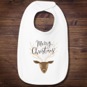 Personalized Infant Merry Christmas Jersey Bib