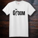 Personalized The Groom Cotton T-Shirt, Hanes